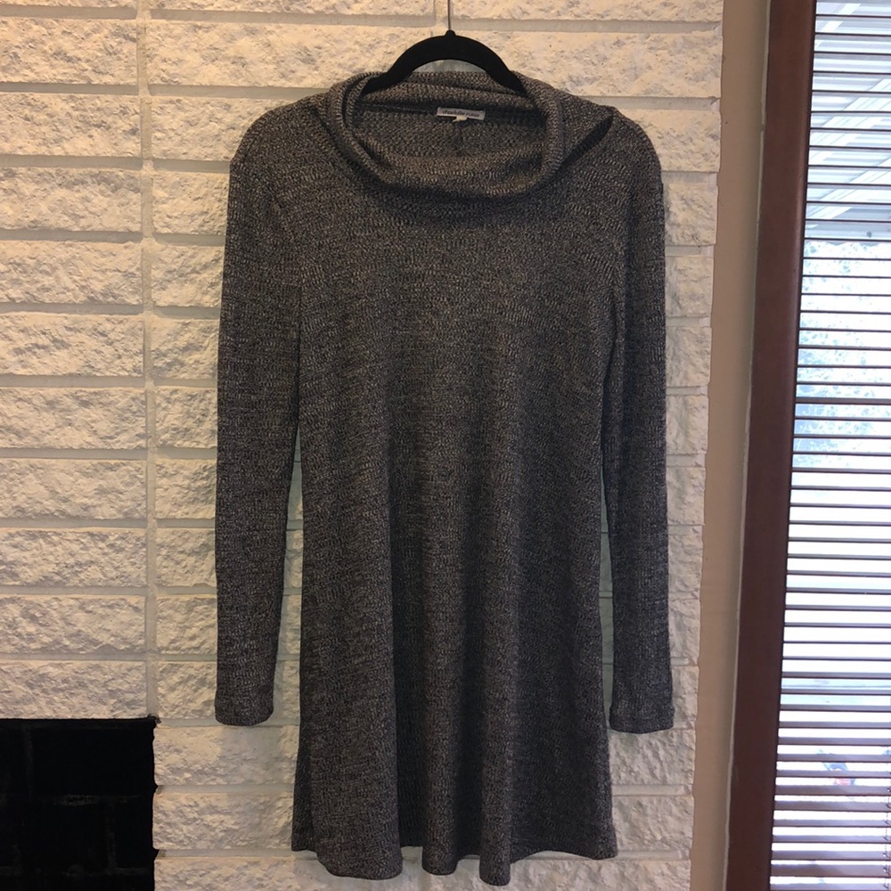 Gray sweater dress